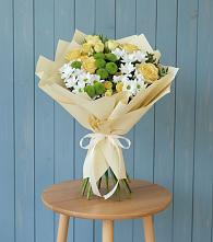 Букет цветов из:  Хризантемы и Розы в Сухобузимском