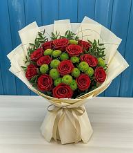 Букет цветов из:  Розы и Хризантемы в Сухобузимском