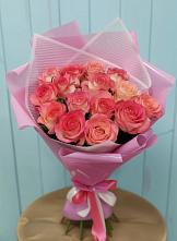 Букет 15 Розовых роз Равель в Сухобузимском